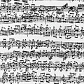 Handwritten Score Of Sonata No 1 For Solo Violin by Johann Sebastian Bach Handwritten Score Of Sonata No 1 For Solo Violin by Johann Sebastian Bach