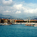 Harbor Scene In Nice France by Nancy Mueller Harbor Scene In Nice France by Nancy Mueller