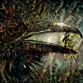 Hard Rock Crow Mixed Media by Lilia D Hard Rock Crow Mixed Media by Lilia D
