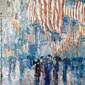 Avenue In The Rain, 1917 Painting by Childe Hassam Avenue In The Rain, 1917 Painting by Childe Hassam
