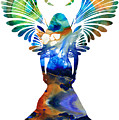 Healing Angel - Spiritual Art Painting by Sharon Cummings Healing Angel - Spiritual Art Painting by Sharon Cummings