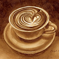 Heart Latte Painting by Hailey E Herrera Heart Latte Painting by Hailey E Herrera