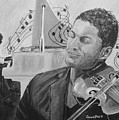 Heavenly Music Painting by Quwatha Valentine Heavenly Music Painting by Quwatha Valentine