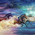 Herd of horses in pastel Digital Art by Lilia D Herd of horses in pastel Digital Art by Lilia D