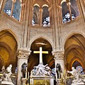 High Alter Notre Dame Cathedral Paris France by Kim Bemis