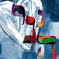 Hineni Heart- Art by Linda Woods Mixed Media by Linda Woods Hineni Heart- Art by Linda Woods Mixed Media by Linda Woods