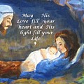 His Love And Light Painting by Maria Hunt His Love And Light Painting by Maria Hunt