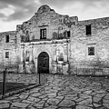 Historic Alamo Mission - San Antonio Texas - Black and White Photograph by Gregory Ballos Historic Alamo Mission - San Antonio Texas - Black and White Photograph by Gregory Ballos
