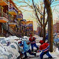Hockey On De Bullion Painting by Carole Spandau Hockey On De Bullion Painting by Carole Spandau