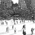 Holiday Skaters Digital Art by Russ Considine Holiday Skaters Digital Art by Russ Considine