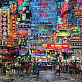 Hong Kong City Nightlife Digital Art by Rafael Salazar Hong Kong City Nightlife Digital Art by Rafael Salazar