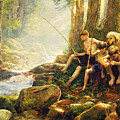 Hook Line and Summer Painting by Greg Olsen Hook Line and Summer Painting by Greg Olsen