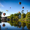 Hot Air balloons in Quechee Photograph by Jeff Folger Hot Air balloons in Quechee Photograph by Jeff Folger