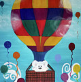 Hot Bear Balloon Painting by Artist Linda Marie Hot Bear Balloon Painting by Artist Linda Marie