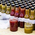 Hot Sauces - Madison Farmers Market Photograph by Steven Ralser Hot Sauces - Madison Farmers Market Photograph by Steven Ralser