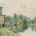 Houghton Mill On The River Ouse by William Fraser Garden Houghton Mill On The River Ouse by William Fraser Garden