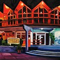 Howard Johnsons at Night Painting by Patricia Arroyo Howard Johnsons at Night Painting by Patricia Arroyo
