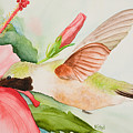 Hummin Painting by Mishel Vanderten