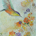 Hummingbird Painting by Karen Fleschler Hummingbird Painting by Karen Fleschler