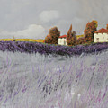 I Campi Di Lavanda Painting by Guido Borelli I Campi Di Lavanda Painting by Guido Borelli