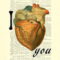 I heart you Digital Art by Madame Memento I heart you Digital Art by Madame Memento