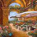 Il Mercato Sotto Le Arcate Painting by Guido Borelli Il Mercato Sotto Le Arcate Painting by Guido Borelli