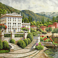 Il Palazzo Sul Lago Painting by Guido Borelli Il Palazzo Sul Lago Painting by Guido Borelli