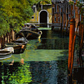 il palo rosso a Venezia Painting by Guido Borelli il palo rosso a Venezia Painting by Guido Borelli
