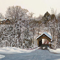 Il Ponte Coperto Di Legno Painting by Guido Borelli Il Ponte Coperto Di Legno Painting by Guido Borelli