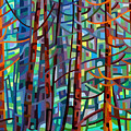 In a Pine Forest Painting by Mandy Budan In a Pine Forest Painting by Mandy Budan