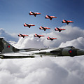 In Formation With XH558 Digital Art by Airpower Art In Formation With XH558 Digital Art by Airpower Art