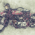 Indian Chief 1 - 1922 - Vintage Motorcycle Poster - Automotive Art by Studio Grafiikka Indian Chief 1 - 1922 - Vintage Motorcycle Poster - Automotive Art by Studio Grafiikka