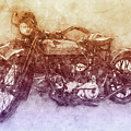 Indian Chief 2 - 1922 - Vintage Motorcycle Poster - Automotive Art by Studio Grafiikka Indian Chief 2 - 1922 - Vintage Motorcycle Poster - Automotive Art by Studio Grafiikka