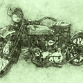 Indian Chief 3 - 1922 - Vintage Motorcycle Poster - Automotive Art by Studio Grafiikka Indian Chief 3 - 1922 - Vintage Motorcycle Poster - Automotive Art by Studio Grafiikka