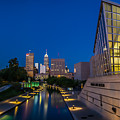 Indianapolis Skyline from the Canal at Night Photograph by Ron Pate Indianapolis Skyline from the Canal at Night Photograph by Ron Pate