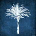 Indigo and White Palm Tree- Art by Linda Woods Mixed Media by Linda Woods Indigo and White Palm Tree- Art by Linda Woods Mixed Media by Linda Woods