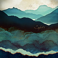 Indigo Mountains Digital Art by Spacefrog Designs Indigo Mountains Digital Art by Spacefrog Designs