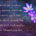 Inner Peace Inspirational Print Photograph by Gwen Gibson Inner Peace Inspirational Print Photograph by Gwen Gibson
