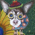 Inside Van Gogh's Garden Sits Sunflower Sally by Minaz Jantz Inside Van Gogh's Garden Sits Sunflower Sally by Minaz Jantz