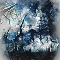 Into the Darkness - 01 Painting by AM FineArtPrints Into the Darkness - 01 Painting by AM FineArtPrints