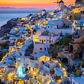Oia Sunset by Inge Johnsson Oia Sunset by Inge Johnsson