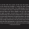 It is not the critic who counts Drawing by Greg Joens It is not the critic who counts Drawing by Greg Joens