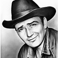 James Drury Drawing by Greg Joens James Drury Drawing by Greg Joens