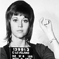 Jane Fonda Mug Shot Vertical Painting by Tony Rubino Jane Fonda Mug Shot Vertical Painting by Tony Rubino