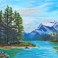 Jasper Moutains Painting by David Bigelow Jasper Moutains Painting by David Bigelow