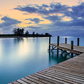 Jaws Beach After Sunset - Panoramic Photograph by Mark Rogers