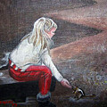 Jeannie Feeding Squirrel by Tammera Malicki-Wong Jeannie Feeding Squirrel by Tammera Malicki-Wong