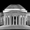 Jefferson Memorial Lonely Night Photograph by Olivier Le Queinec Jefferson Memorial Lonely Night Photograph by Olivier Le Queinec