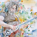 JERRY GARCIA - watercolor portrait.15 Painting by Fabrizio Cassetta JERRY GARCIA - watercolor portrait.15 Painting by Fabrizio Cassetta
