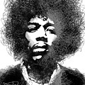 Jimi Hendrix sketch pen portrait by Mihaela Pater Jimi Hendrix sketch pen portrait by Mihaela Pater